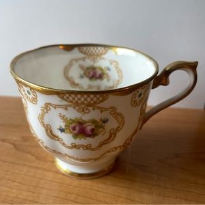 Vintage Royal Albert Bone China England Tea Cup Teacup Floral Lattice Design